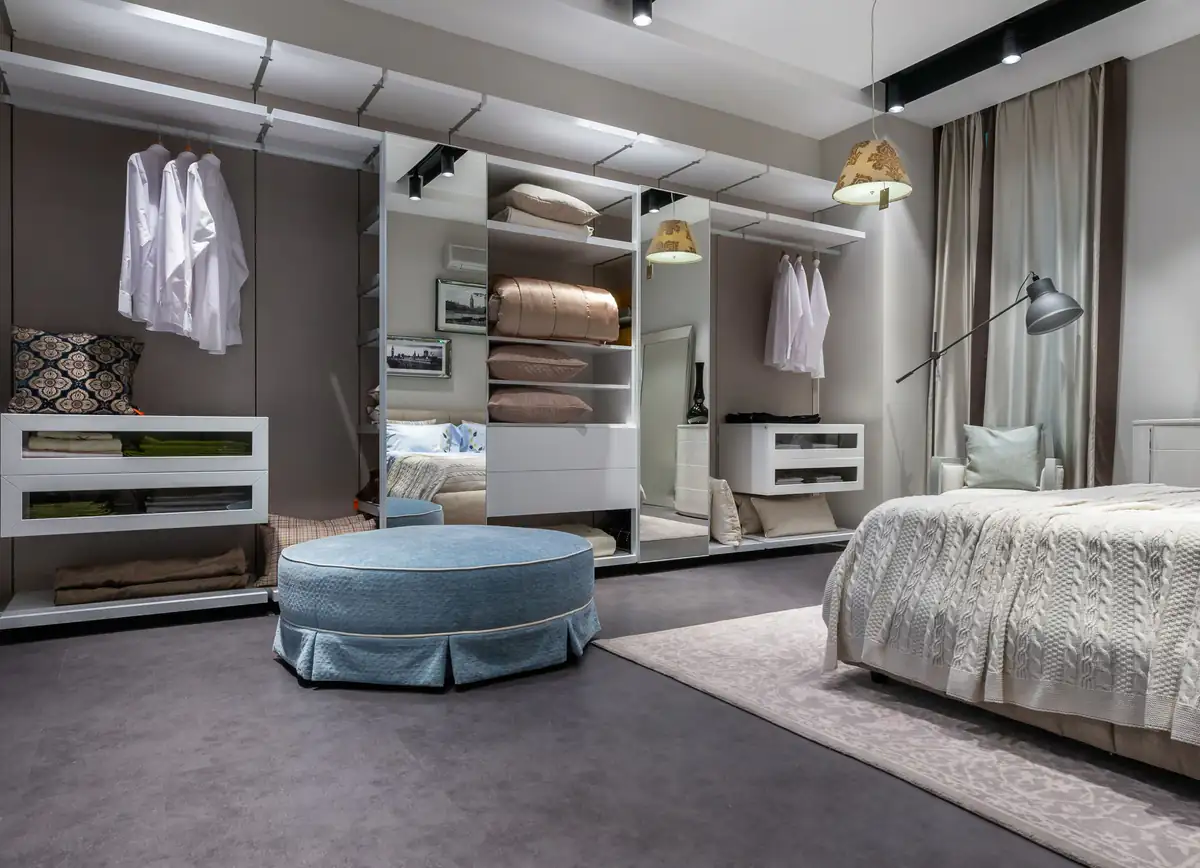 Bedroom carpet | Carpet cleaning in Newcastle Bedroom with clean grey carpet, carpet cleaning in Newcastle
